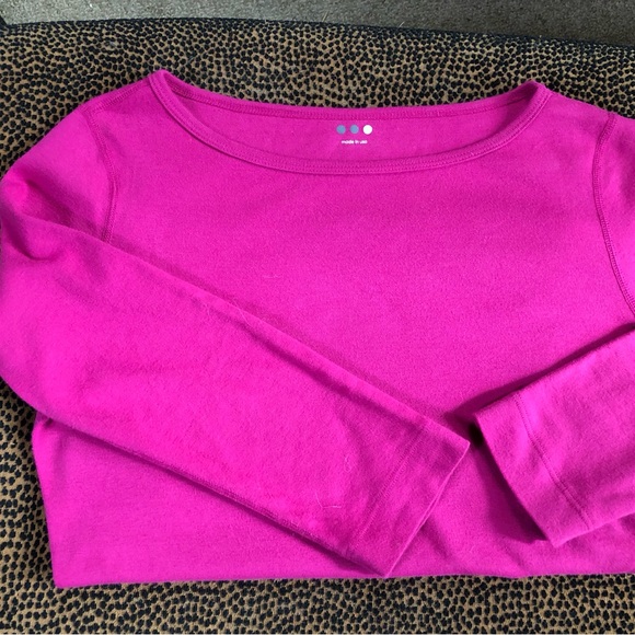 NWOT Gorgeous British boat neck T shirt, from 3 Dots! - Picture 6 of 11